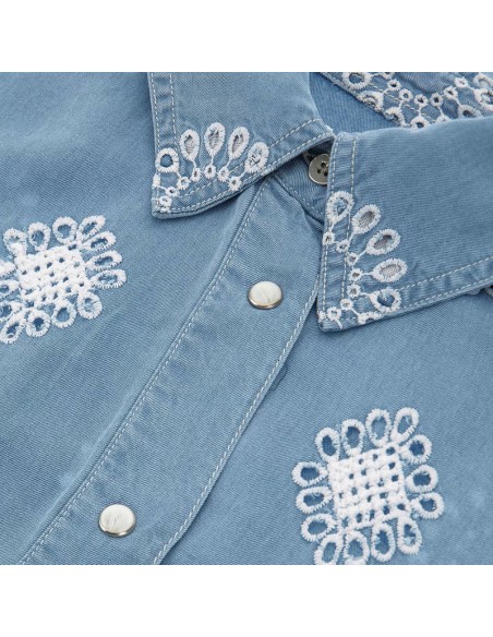 GUESS CAMISA W4GH34D5CD1_AZ AZUL (W) GUESS CAMISA W4GH34D5CD1_AZ AZUL (W)