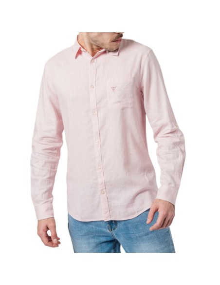 GUESS CAMISA F4GH00WG3L0_RS ROSA (M) GUESS CAMISA F4GH00WG3L0_RS ROSA (M)